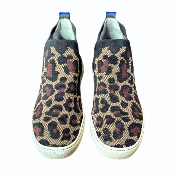 Rothys Shoes Womens 6.5 The Chelsea Wildcat Cheetah Leopard Ankle Bootie Comfort - Picture 2 of 8